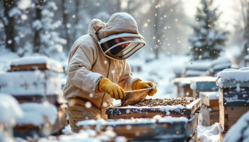 Jura. Comment cet apiculteur protège ses abeilles du froid et de la neige