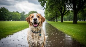 Quand la pluie s’invite, doit-on vraiment annuler la promenade du chien ?