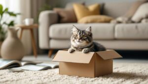 Pourquoi une petite boîte est très utile pour un chat