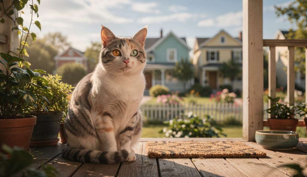 Connu et aimé de ses voisins, ce chat au grand cœur mène une vie bien plus riche que son adoptante ne l’imaginait